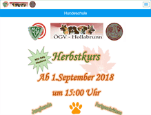Tablet Screenshot of oegv-hollabrunn.at